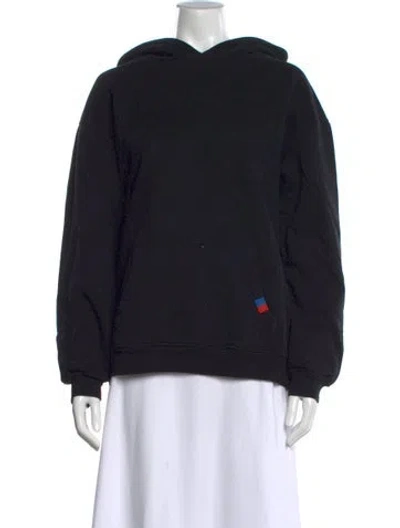Pre-owned Kule Crew Neck Long Sleeve Sweatshirt In Black