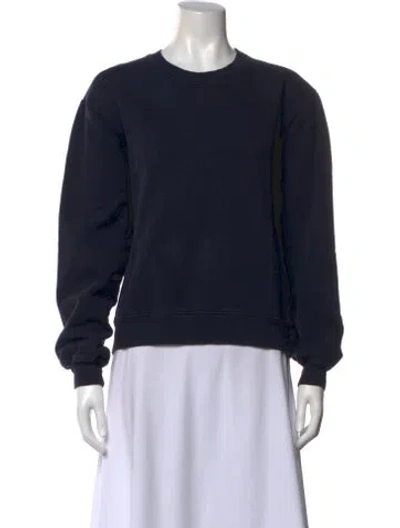 Pre-owned Kule Crew Neck Long Sleeve Sweatshirt In Blue