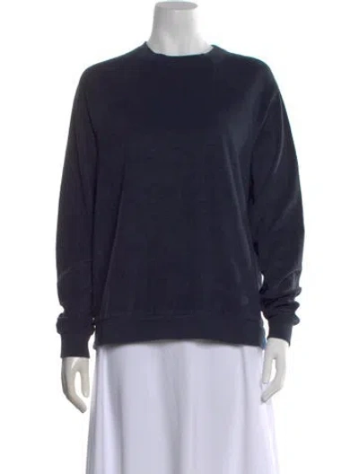 Pre-owned Kule Crew Neck Long Sleeve Sweatshirt In Blue