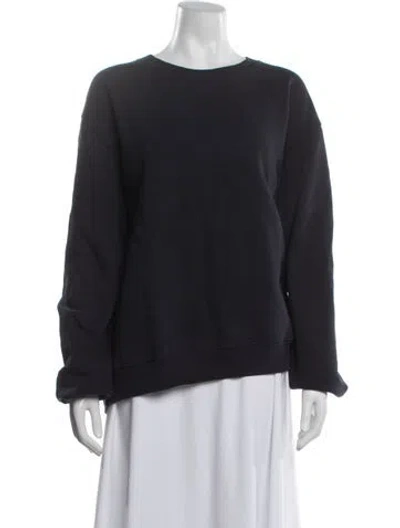 Pre-owned Kule Crew Neck Long Sleeve Sweatshirt In Blue