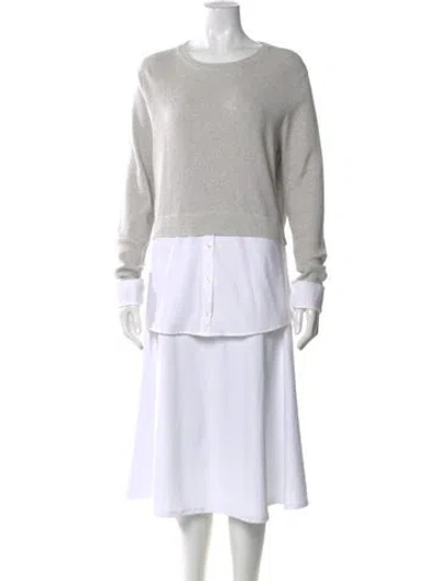 Pre-owned Kule Crew Neck Long Sleeve Sweatshirt In Gray