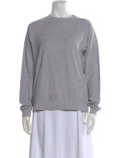 Pre-owned Kule Crew Neck Long Sleeve Sweatshirt In Gray