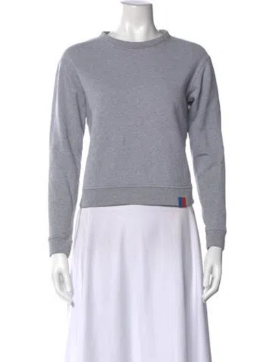 Pre-owned Kule Crew Neck Long Sleeve Sweatshirt In Gray