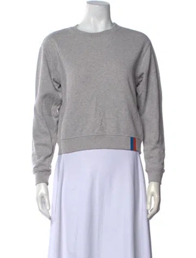 Pre-owned Kule Crew Neck Long Sleeve Sweatshirt In Grey