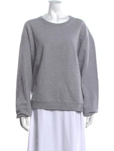 Pre-owned Kule Crew Neck Long Sleeve Sweatshirt In Grey