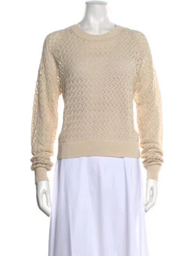 Pre-owned Kule Crew Neck Long Sleeve Sweatshirt In Neutral
