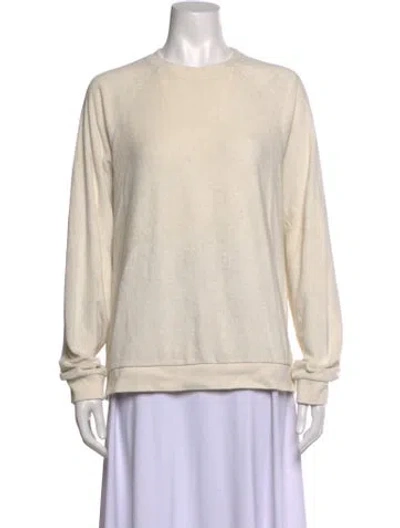 Pre-owned Kule Crew Neck Long Sleeve Sweatshirt In Neutrals