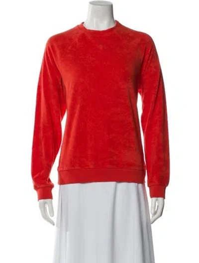 Pre-owned Kule Crew Neck Long Sleeve Sweatshirt W/ Tags In Orange