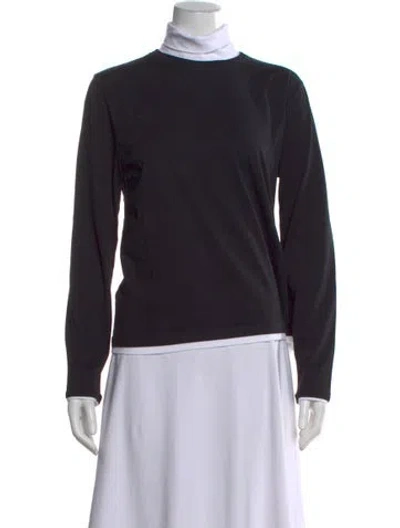 Pre-owned Kule Crew Neck Long Sleeve Top In Multi