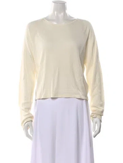 Pre-owned Kule Crew Neck Long Sleeve Top In Neutral