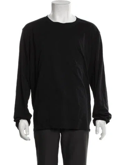Pre-owned Kule Crew Neck Long Sleeve T-shirt W/ Tags In Black