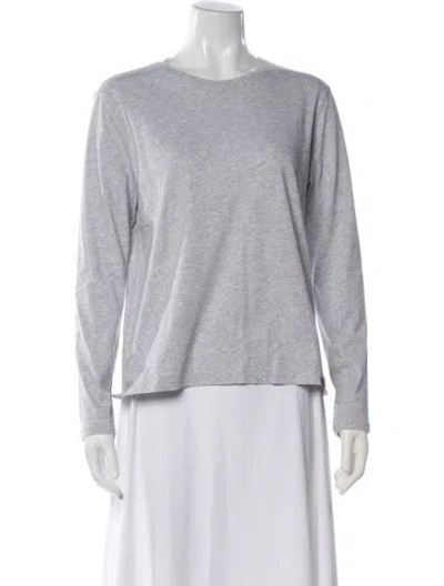 Pre-owned Kule Crew Neck Long Sleeve T-shirt W/ Tags In Gray
