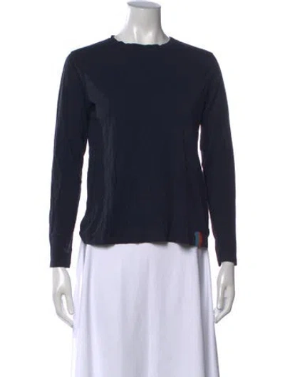 Pre-owned Kule Crew Neck Long Sleeve T-shirt In Yellow