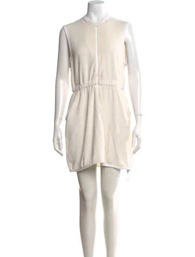 Pre-owned Kule Crew Neck Mini Dress In Neutral