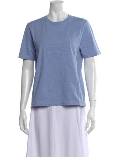 Pre-owned Kule Crew Neck Short Sleeve T-shirt In Blue