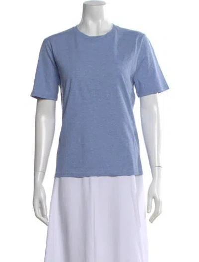 Pre-owned Kule Crew Neck Short Sleeve T-shirt In Blue