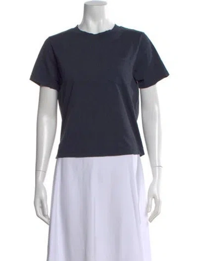 Pre-owned Kule Crew Neck Short Sleeve T-shirt In Blue