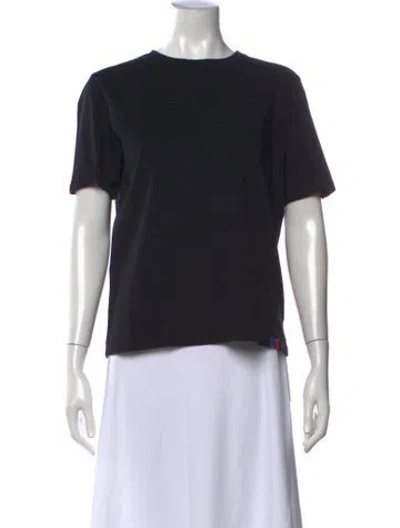 Pre-owned Kule Crew Neck Short Sleeve T-shirt In Blue