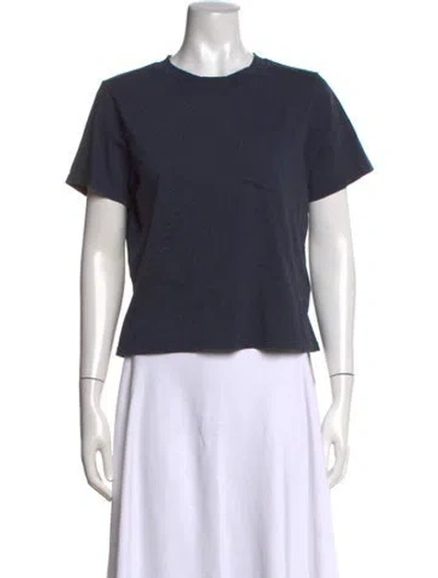 Pre-owned Kule Crew Neck Short Sleeve T-shirt In Blue