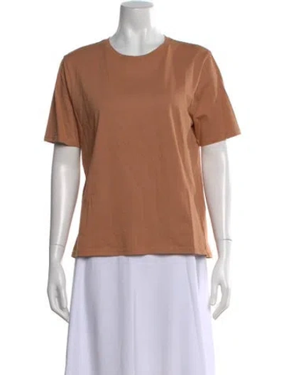 Pre-owned Kule Crew Neck Short Sleeve T-shirt In Brown