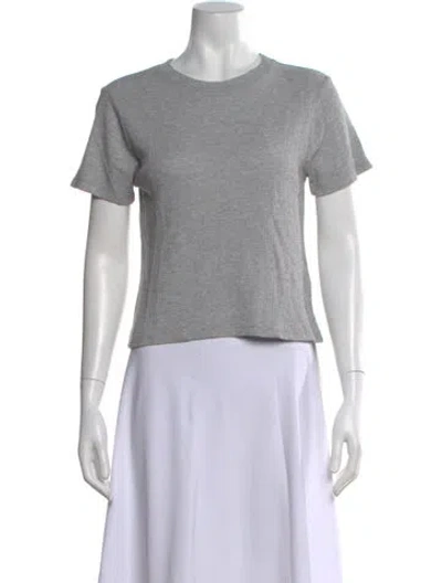Pre-owned Kule Crew Neck Short Sleeve T-shirt In Gray