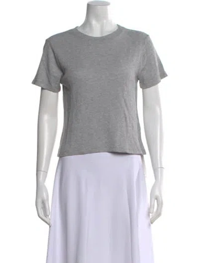 Pre-owned Kule Crew Neck Short Sleeve T-shirt In Gray