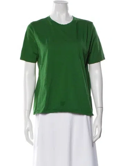 Pre-owned Kule Crew Neck Short Sleeve T-shirt In Green