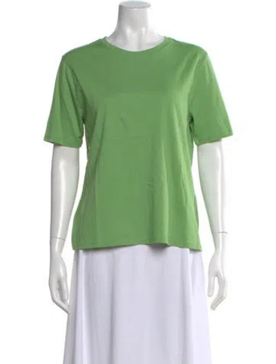 Pre-owned Kule Crew Neck Short Sleeve T-shirt In Green
