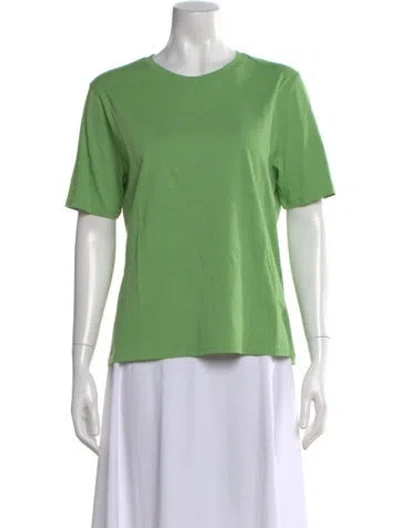 Pre-owned Kule Crew Neck Short Sleeve T-shirt In Green