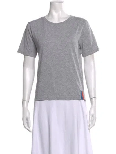 Pre-owned Kule Crew Neck Short Sleeve T-shirt In Grey