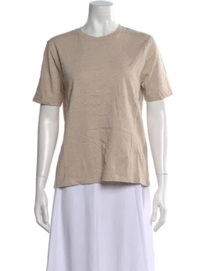 Pre-owned Kule Crew Neck Short Sleeve T-shirt In Neutral