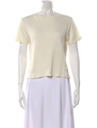 Pre-owned Kule Crew Neck Short Sleeve T-shirt In Neutral