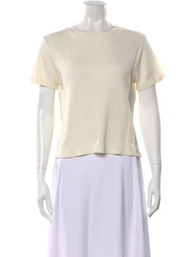 Pre-owned Kule Crew Neck Short Sleeve T-shirt In Neutral
