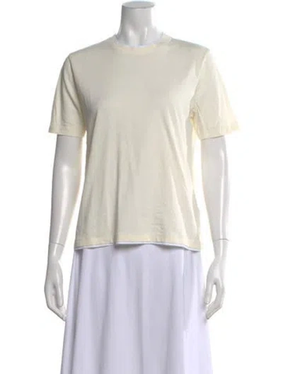 Pre-owned Kule Crew Neck Short Sleeve T-shirt In Neutral