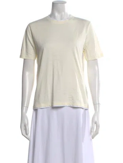 Pre-owned Kule Crew Neck Short Sleeve T-shirt In Neutral