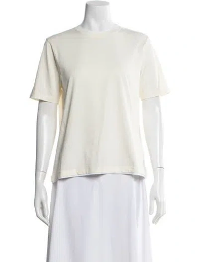 Pre-owned Kule Crew Neck Short Sleeve T-shirt In Neutral