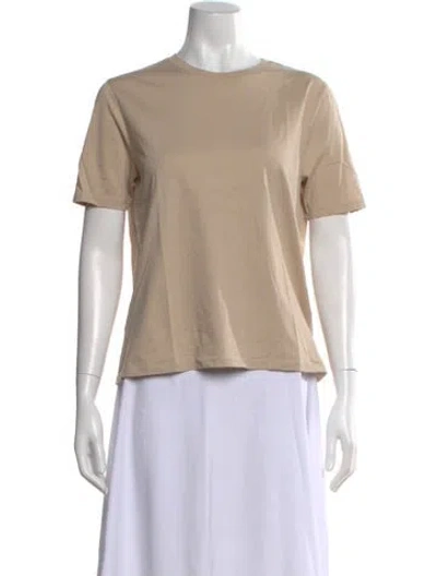 Pre-owned Kule Crew Neck Short Sleeve T-shirt In Neutrals