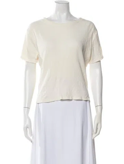 Pre-owned Kule Crew Neck Short Sleeve T-shirt In Neutrals