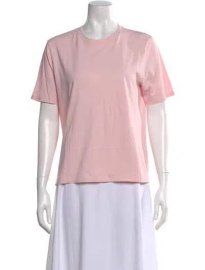 Pre-owned Kule Crew Neck Short Sleeve T-shirt In Pink