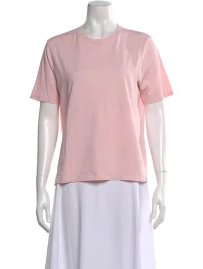 Pre-owned Kule Crew Neck Short Sleeve T-shirt In Pink