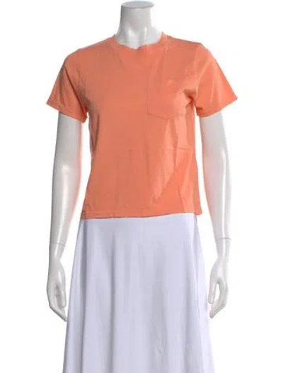 Pre-owned Kule Crew Neck Short Sleeve T-shirt W/ Tags In Orange