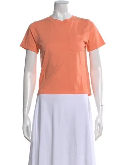 Pre-owned Kule Crew Neck Short Sleeve T-shirt W/ Tags In Orange