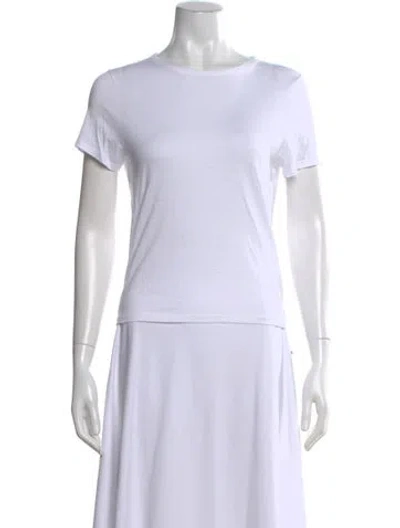 Pre-owned Kule Crew Neck Short Sleeve T-shirt In White
