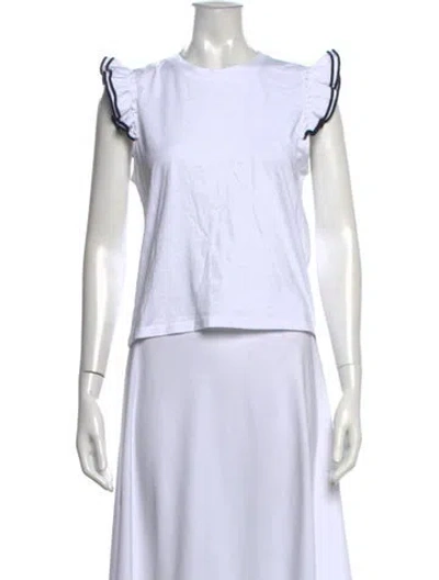 Pre-owned Kule Crew Neck Short Sleeve T-shirt In White