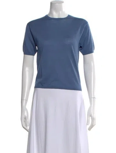 Pre-owned Kule Crew Neck Sweater In Blue