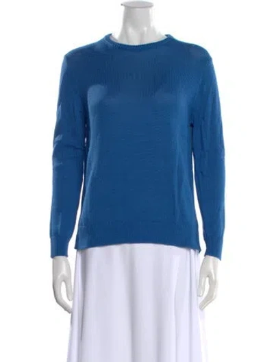 Pre-owned Kule Crew Neck Sweater In Blue