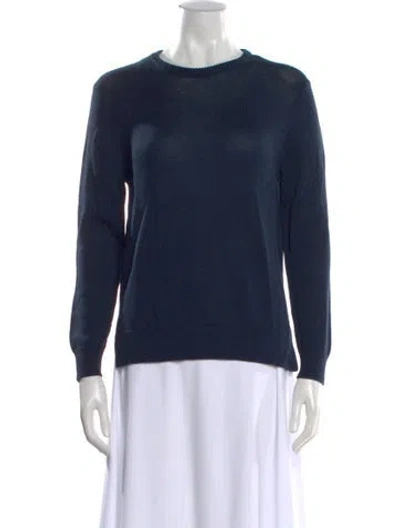Pre-owned Kule Crew Neck Sweater In Blue