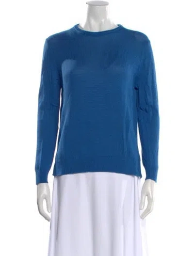 Pre-owned Kule Crew Neck Sweater In Blue