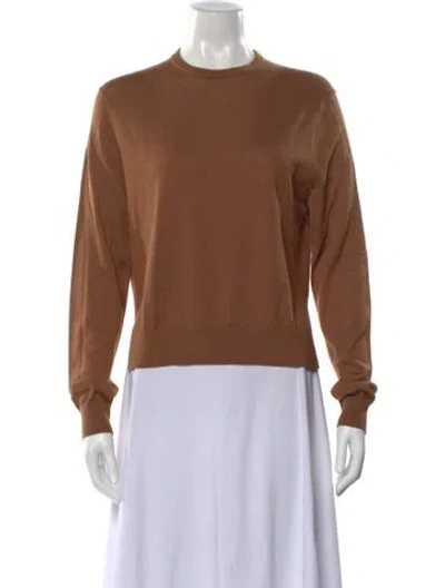 Pre-owned Kule Crew Neck Sweater In Brown
