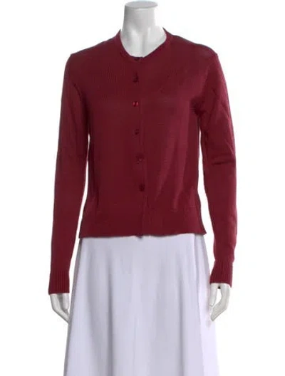 Pre-owned Kule Crew Neck Sweater In Burgundy